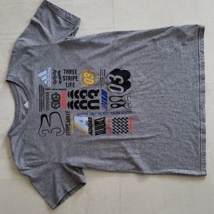 Adidas youth racing theme shirt